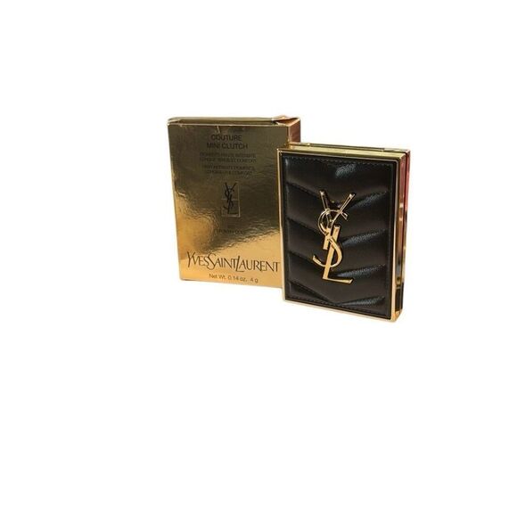 YSL Yves Saint Laurent  Couture Eyeshadow Palette Mini gold Black Faux Leather C - Picture 4 of 8